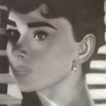 Audrey airbrush acrylic 40 x 60